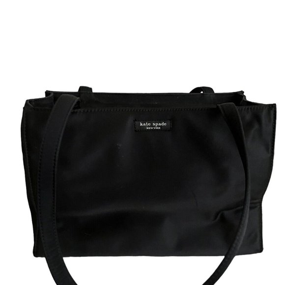 kate spade Bags Kate Spade Sam Original Tote Purse Vintage 9s Black Nylon Handbag Poshmark
